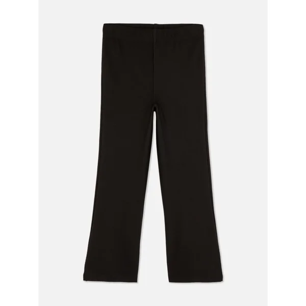 Flare Stretch Pants - Black