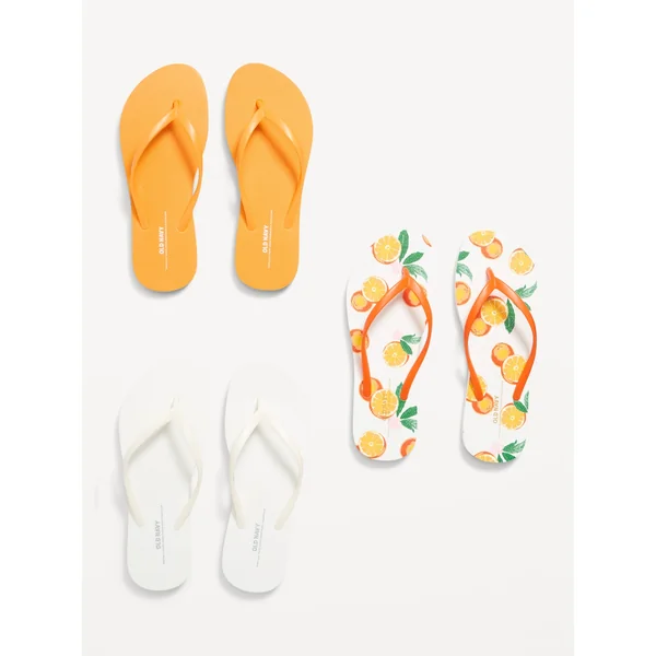 Flip-Flop Sandals 3-Pack (Partially Plant-Based) - FRESH SQUEEZED