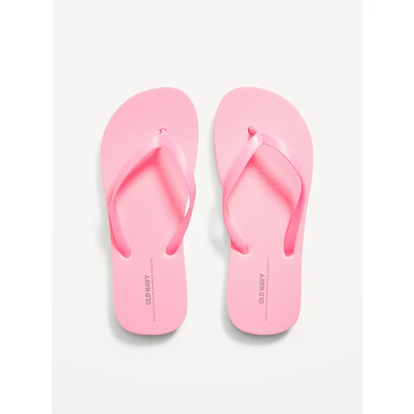 Flip-Flop Sandals for Girls (Partially Plant-Based) - Pink Heat