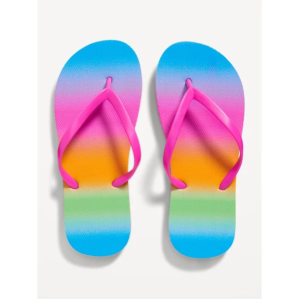 Flip-Flop Sandals for Girls (Partially Plant-Based) - Rainbow