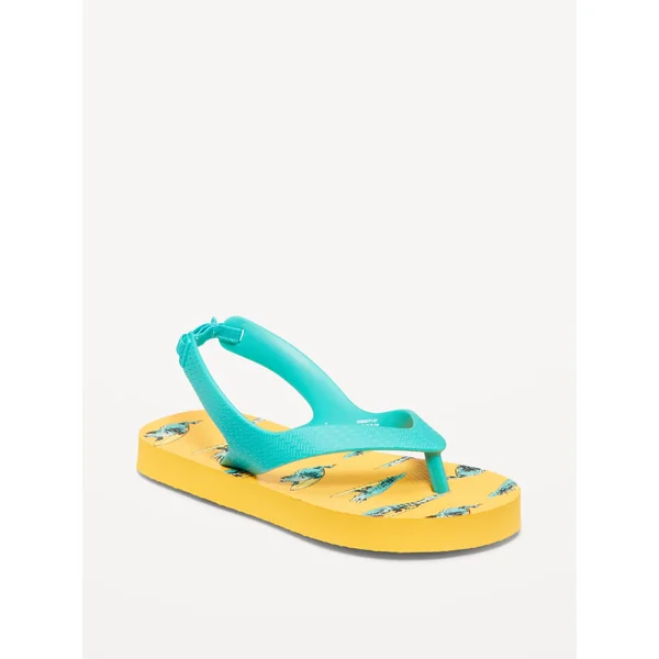 Flip-Flop Sandals for Toddler Boys (Partially Plant-Based) - Alligator