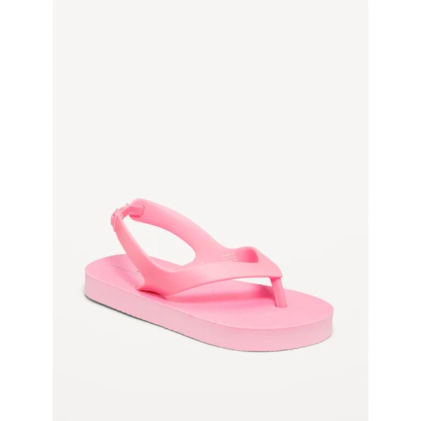 Flip-Flop Sandals for Toddler Girls (Partially Plant-Based) - Anemone Pink