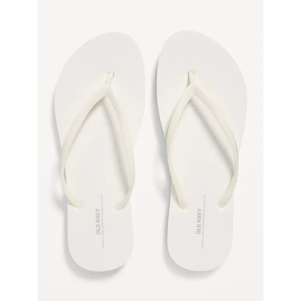 Flip-Flop Sandals (Partially Plant-Based) - Bright White