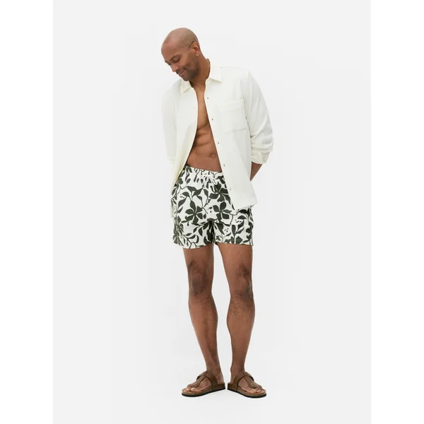 Floral Textured Swim Shorts - Multi