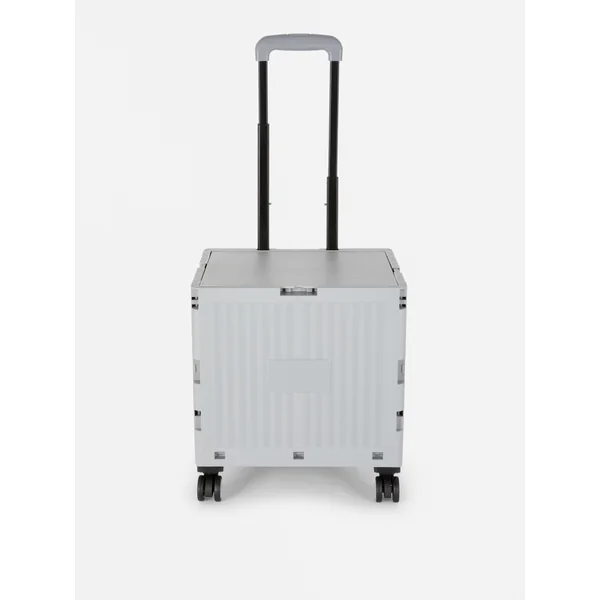Folding Wheeled Crate - Dark Gray