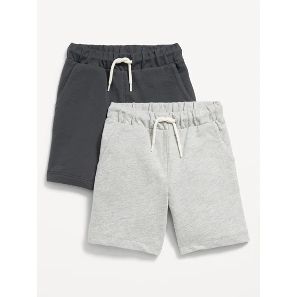 French-Terry Jogger Shorts 2-Pack for Toddler Boys - Panther