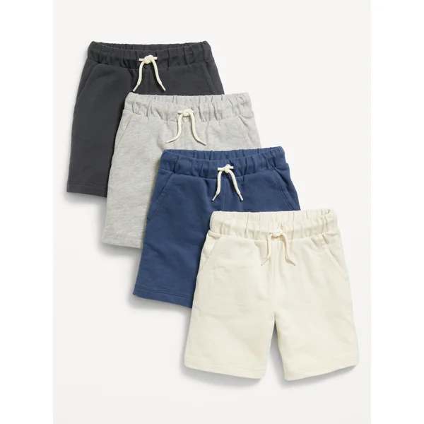 French-Terry Jogger Shorts 4-Pack for Toddler Boys - Wishbone