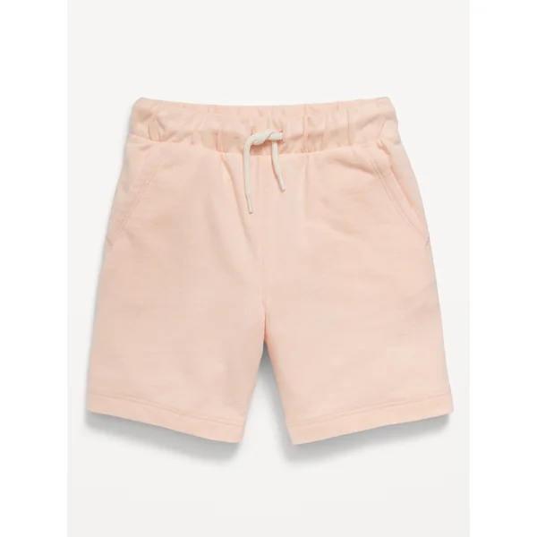 French-Terry Jogger Shorts for Toddler Boys - Peach Gelato