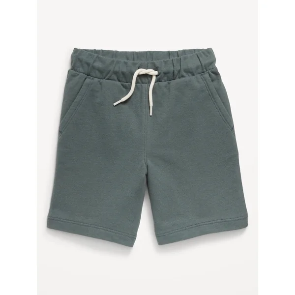 French-Terry Jogger Shorts for Toddler Boys - Terrestrial Green