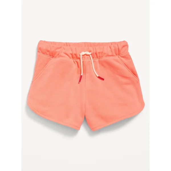 French-Terry Shorts for Toddler Girls - Melon Shock Neon