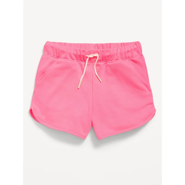French-Terry Shorts for Toddler Girls - MIAMI PINK