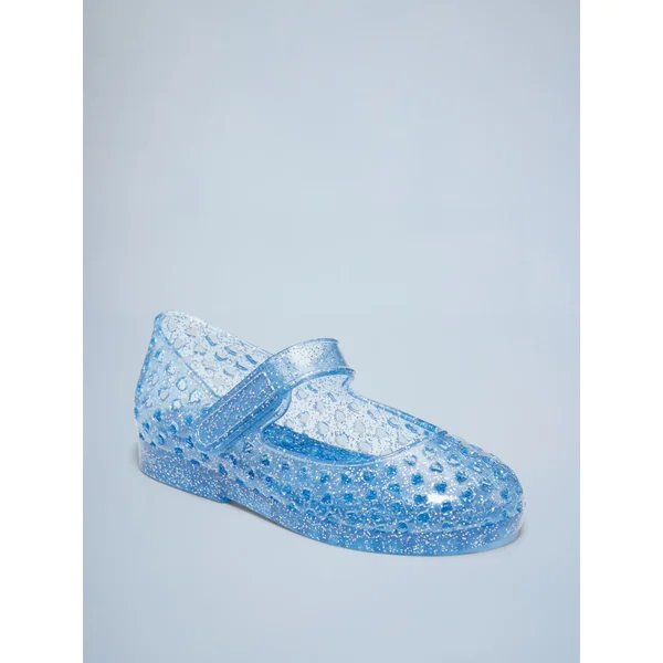 Fruity Scented Jelly Mary-Jane Flats for Toddler Girls - Blue Multi