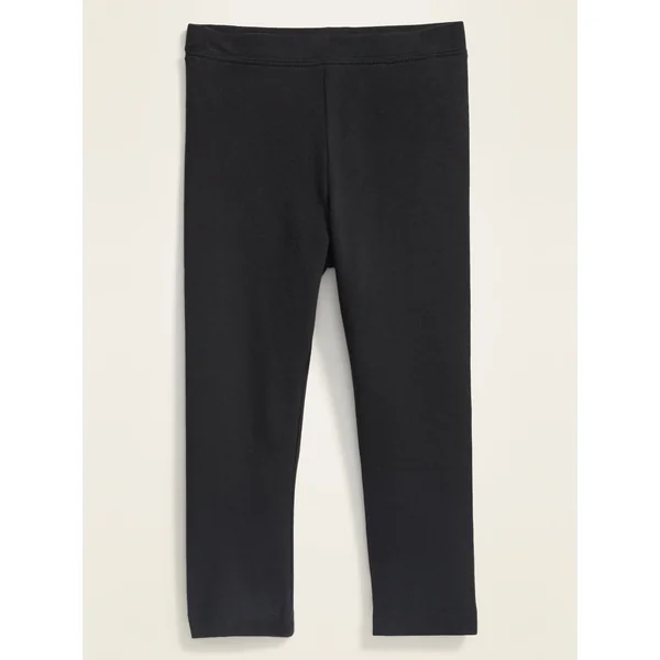 Full-Length Leggings for Toddler Girls - Black Jack