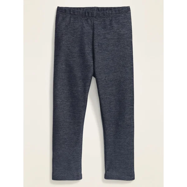 Full-Length Leggings for Toddler Girls - Dark Denim