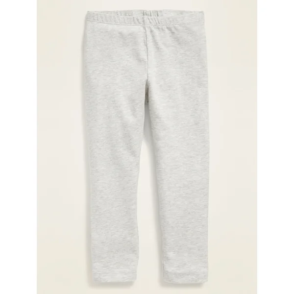 Full-Length Leggings for Toddler Girls - Light Heather Gray