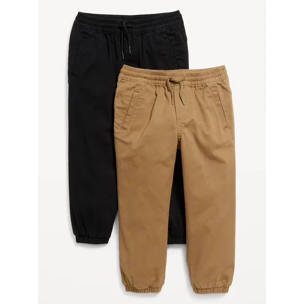 Functional-Drawstring Jogger Pants 2-Pack for Toddler Boys - Doe A Deer