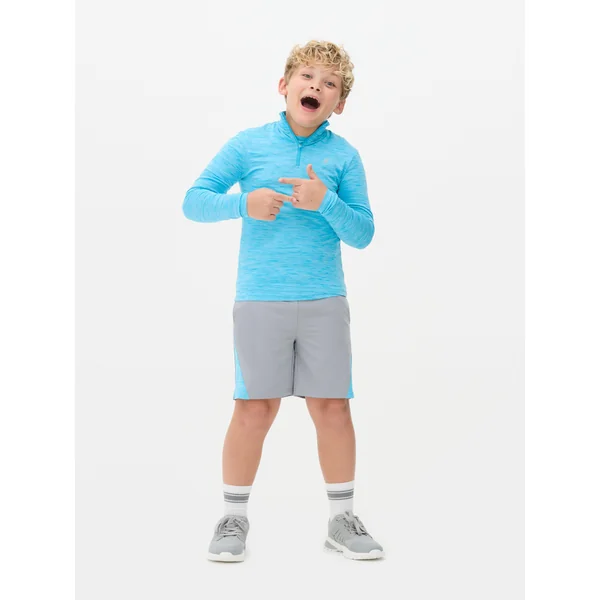 Funnel Neck Active Sweatshirt - Blue