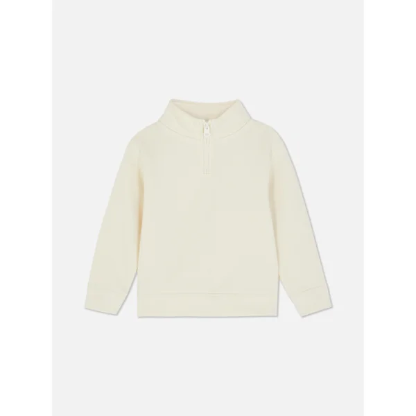 Funnel Neck Sweatshirt - Ivory