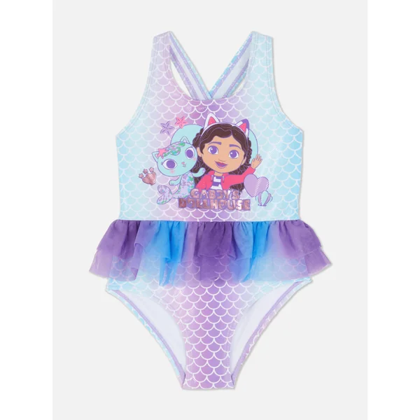 Gabby’s Dollhouse Ruffle Swimsuit - Lilac