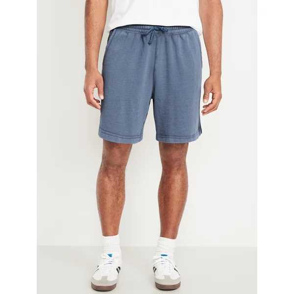 Garment-Dyed French Terry Shorts -- 6-inch inseam - NIGHTFALL