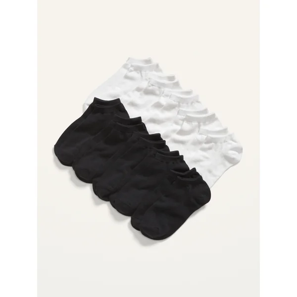 Gender-Neutral Ankle Socks 10-Pack for Kids - Neutral