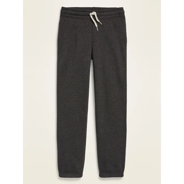 Gender-Neutral Drawstring-Waist Sweatpants For Kids - Black Jack