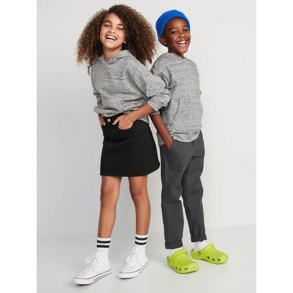 Gender-Neutral Pullover Hoodie for Kids - Heather Gray