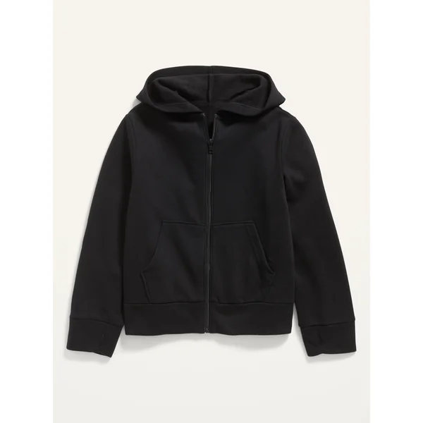 Gender-Neutral Zip Hoodie for Kids - BlackJack