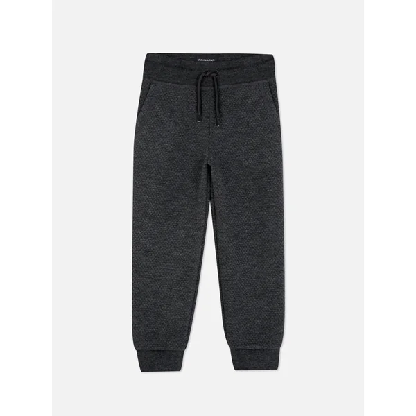 Geometric Texture Joggers - Charcoal