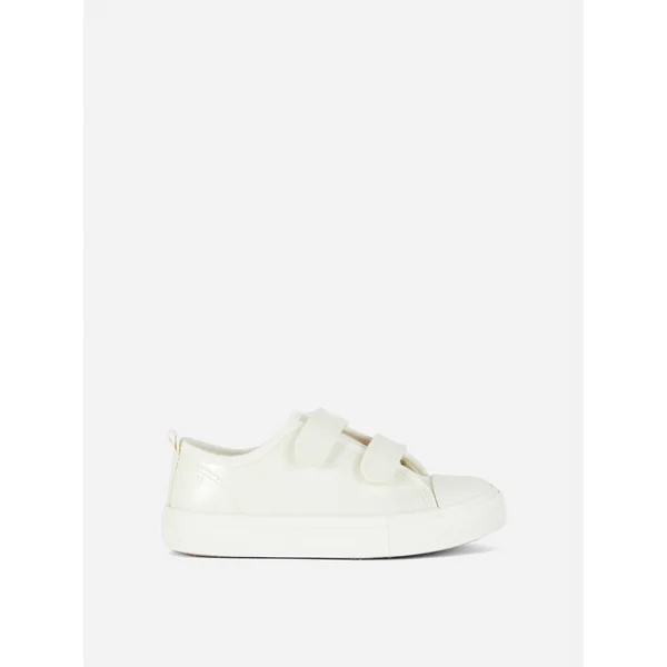 Glitter Canvas Low Tops - White