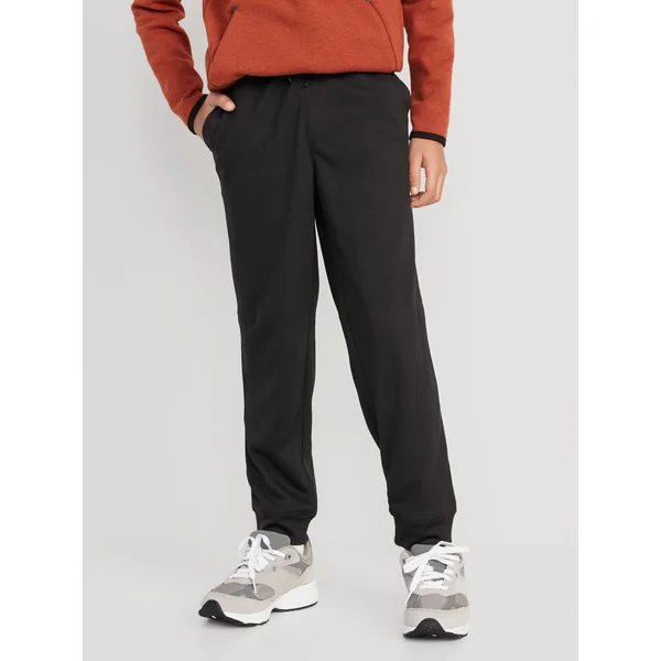 Go-Dry Cool Mesh Jogger Pants for Boys - Black Jack