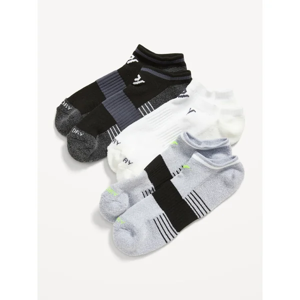 Go-Dry Training Socks 3-Pack for Men - White/Black