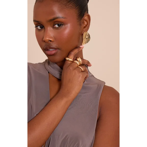 Gold Chunky Multi-pack Rings