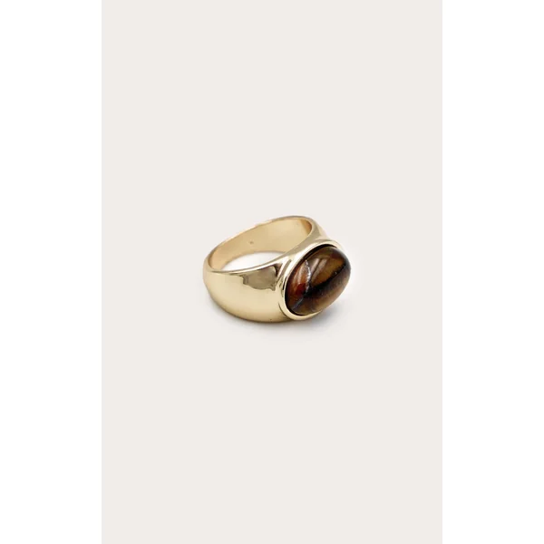 Gold Chunky Tortoise Ring
