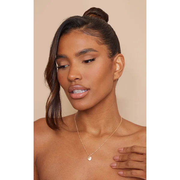 Gold Delicate Heart Pendant Necklace