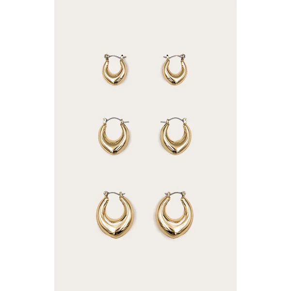 Gold Huggie Hoop Multipack