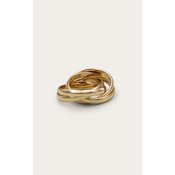 Gold Knot Twist Ring