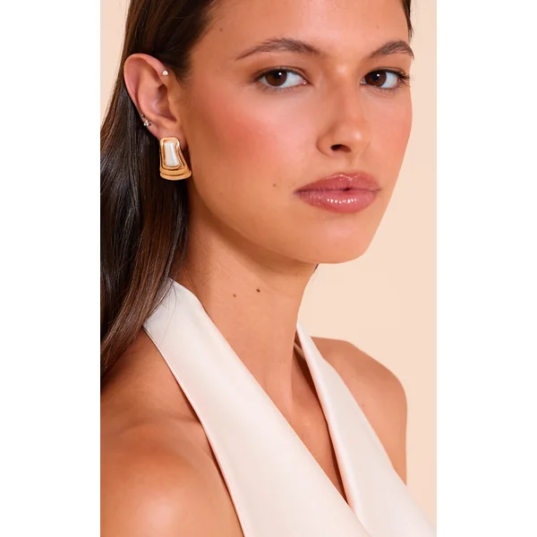 Gold Statement Earring Multi-Pack With Pearl Detail