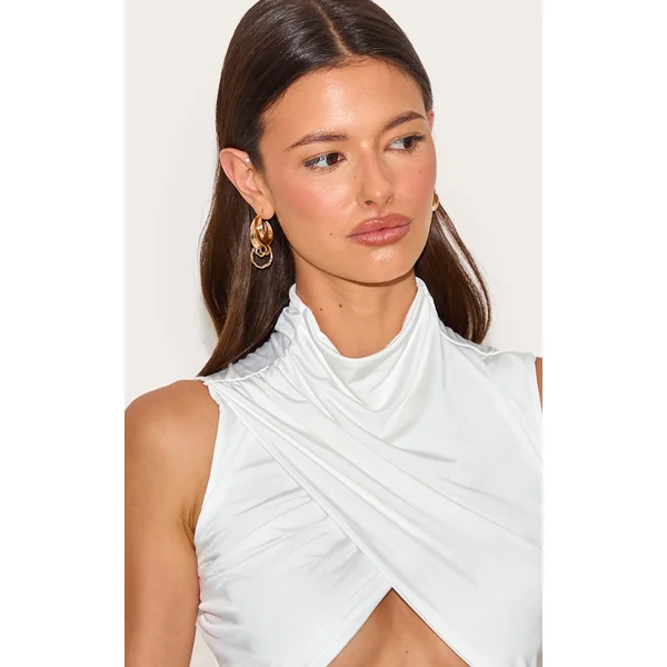 Gold Textured Layered Hoop Earrings