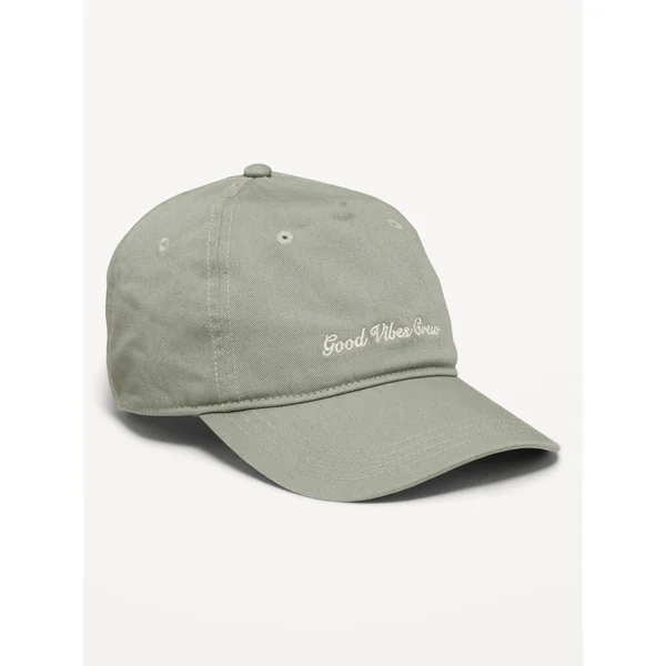 Graphic Baseball Cap for Men - Good Vibes Crew