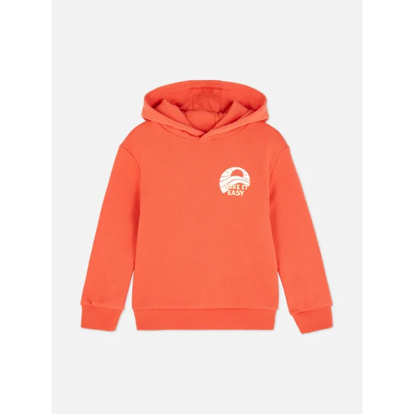 Graphic Pullover Hoodie - Red