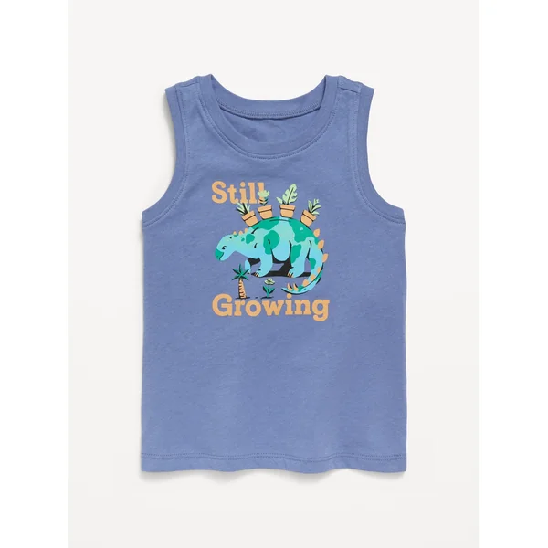 Graphic Tank Top for Toddler Boys - Cowboy Blue