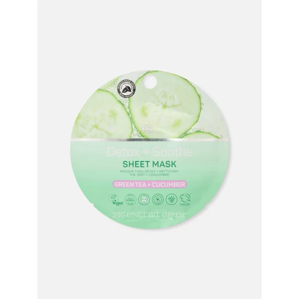 Green Tea and Cucumber Sheet Mask - Multi