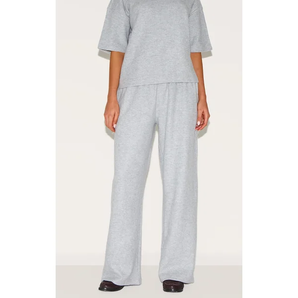 Grey Soft Touch Wide Leg Sweatpants