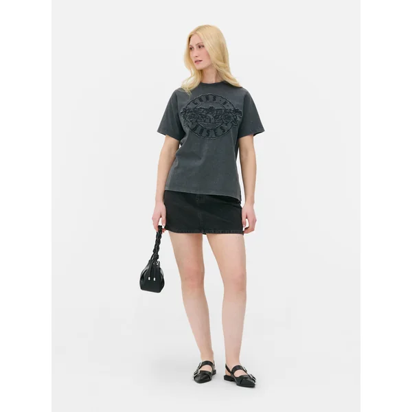 Guns N’ Roses Distressed T-Shirt - Charcoal