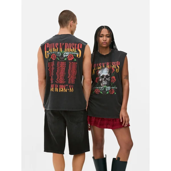 Guns N’ Roses Tank - Charcoal