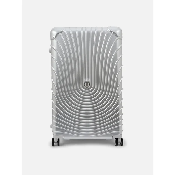 Hard Shell Trunk Suitcase - Silver