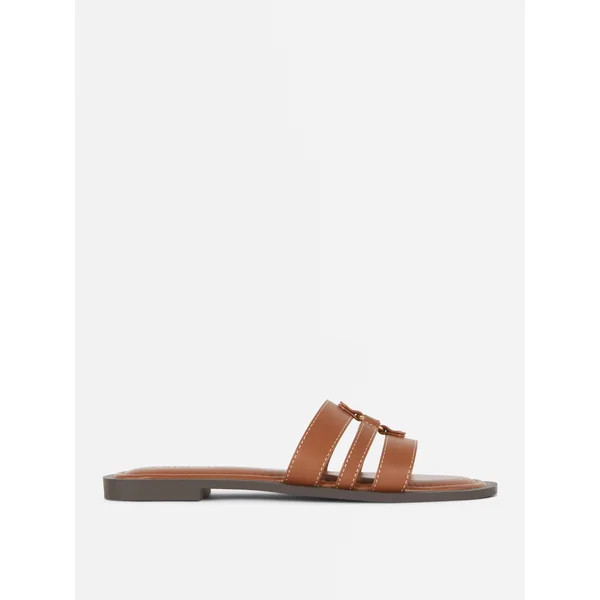 Hardware Detail Flat Slides - Tan