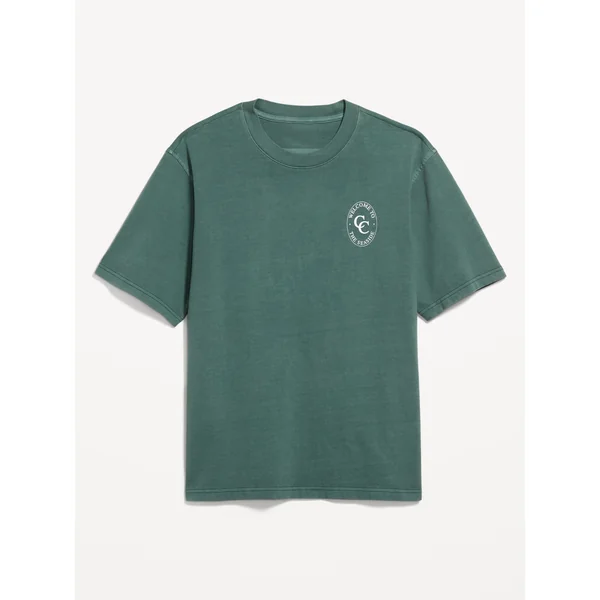 Heavyweight Crew-Neck Graphic T-Shirt - Boreal Forest