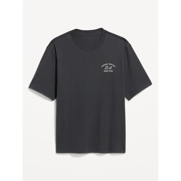 Heavyweight Crew-Neck Graphic T-Shirt - Panther